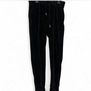 Juicy Couture Black Velour Jogger Pants